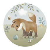 Little Dutch behangcirkel Forest Friends gras Ø 100 cm