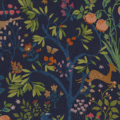 Vliesbehang Joules Enchant Woodland Blauw (dessin 120872)