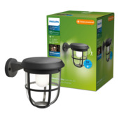 Philips solar wandlamp Linkable Radii zwart met bewegingsensor
