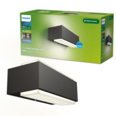Philips Stratosphere led-buitenwandlamp up-down 4 W 800 lumen antraciet