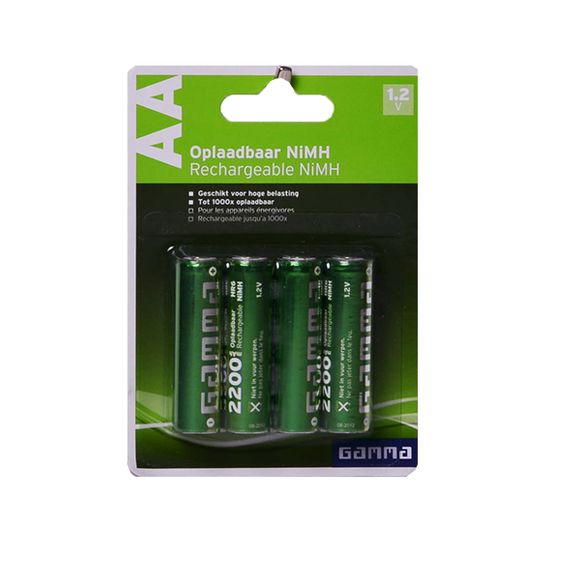 Gamma Herlaadbare Batterij Aa 4 Stuks gamma kopen in de aanbieding