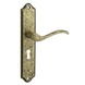GAMMA deurkrukset Athene langschild sleutel 56mm messing antiek