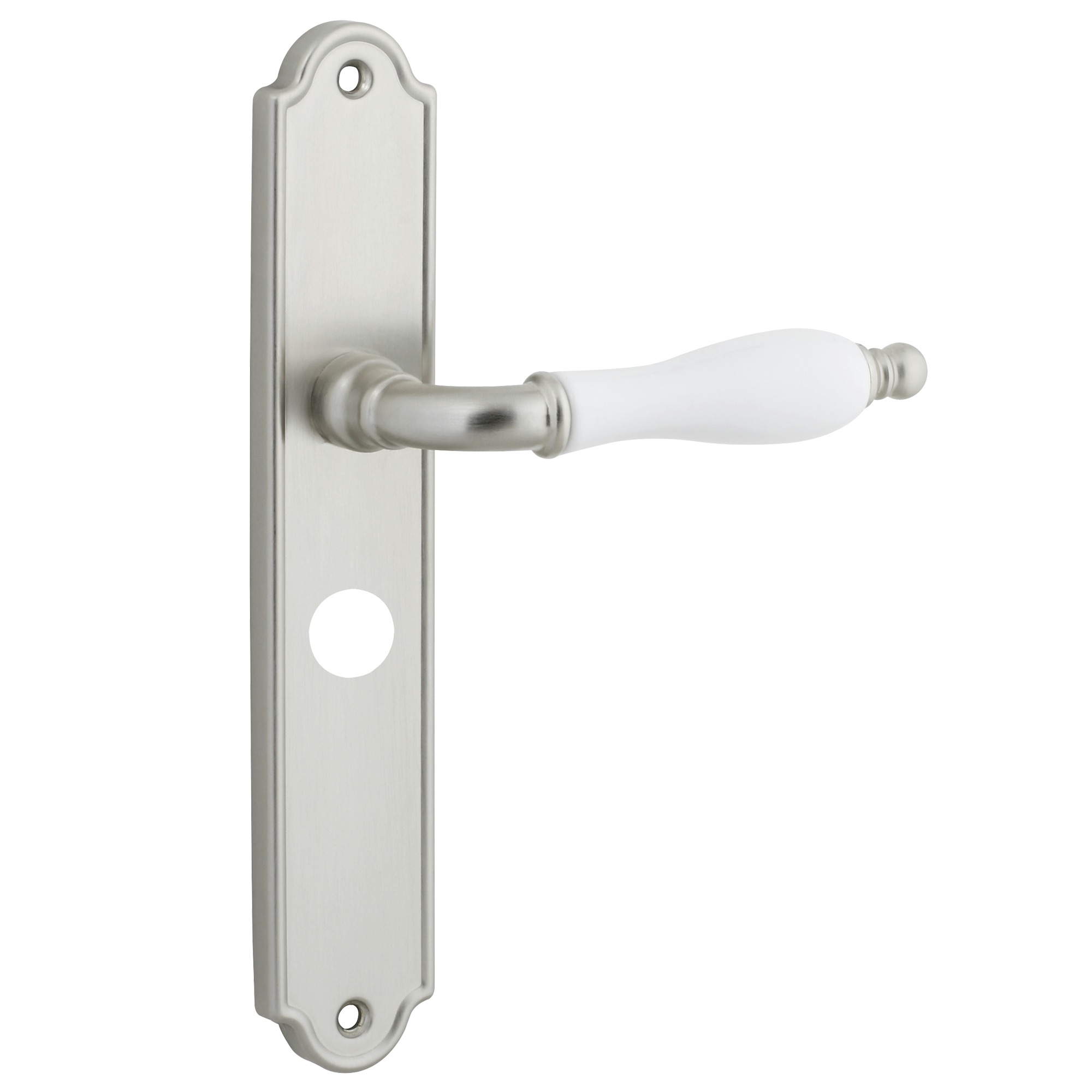 Gamma Deurkrukset Colorado Langschild Wc Uitvoering 638 Mm Messing Mat Nikkel gamma kopen in de aanbieding