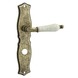 GAMMA deurkrukset Olympia langschild vrij-bezet 63/8mm messing antiek