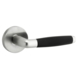 GAMMA deurkrukset Retro rozet rond RVS look (messing) greep zwart