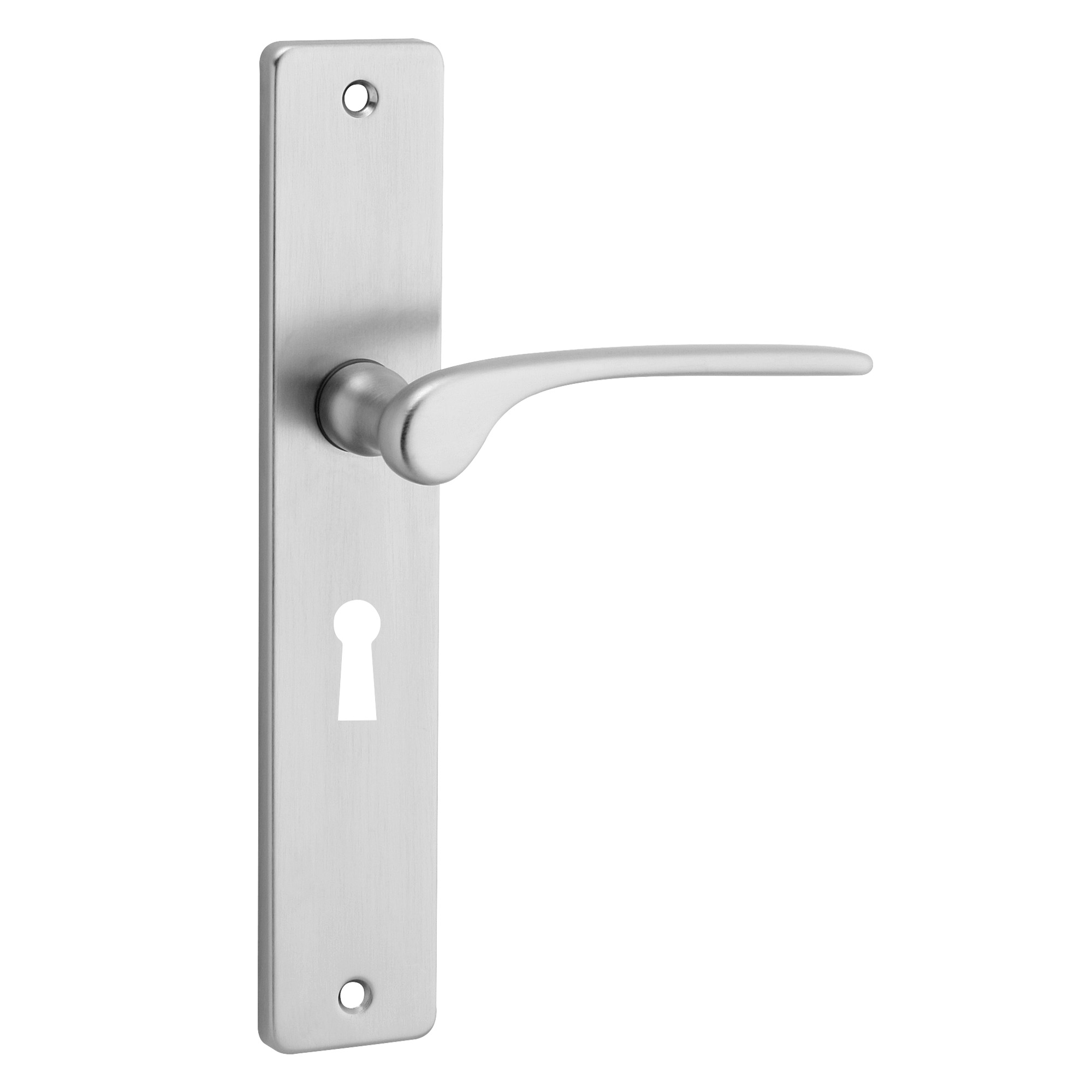 Gamma Deurkrukset Monaco Langschild Messing Mat Chroom Slotgat 56 Mm gamma kopen in de aanbieding