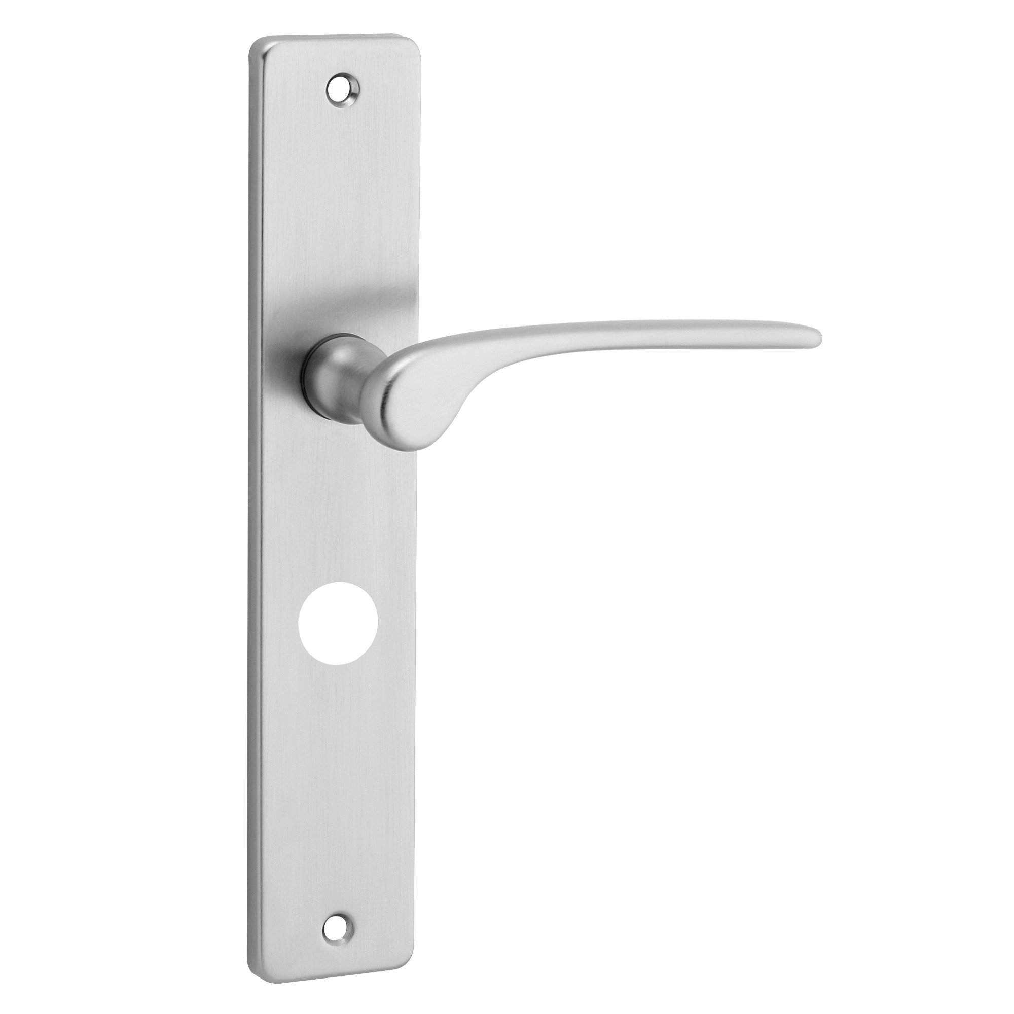 Gamma Deurkrukset Monaco Langschild Messing Mat Chroom Wc Uitvoering 638 Mm gamma kopen in de aanbieding