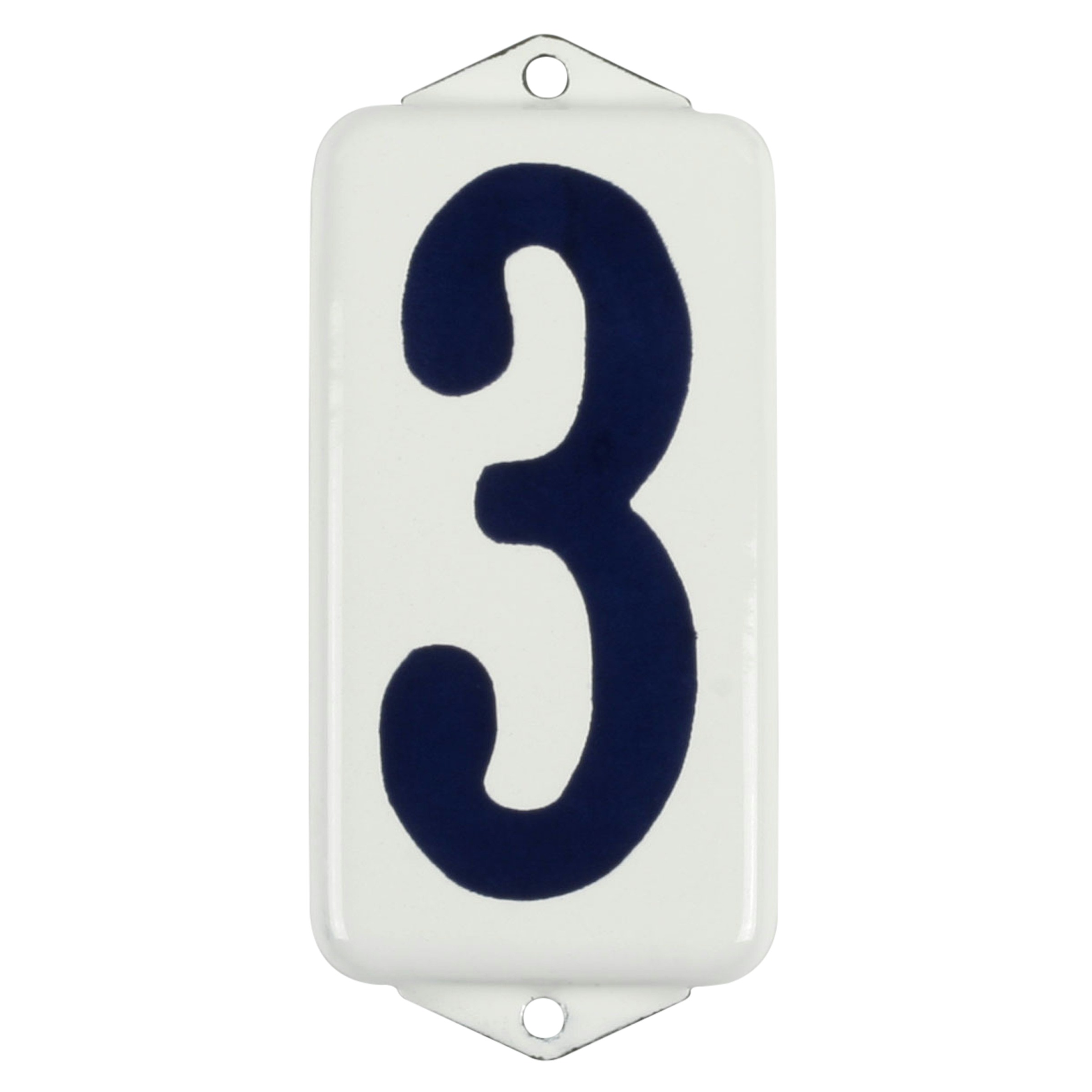 Gamma Huiscijfer 3 Emaille Wit Blauw gamma kopen in de aanbieding