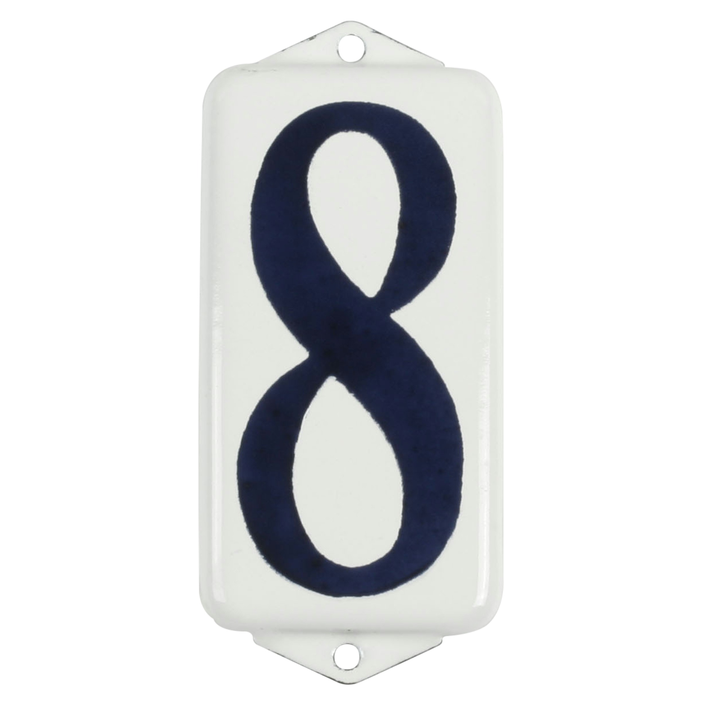 Gamma Huiscijfer 8 Emaille Wit Blauw gamma kopen in de aanbieding
