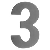 GAMMA huiscijfer 3 RVS 150 mm