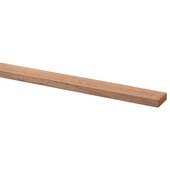 Lat hardhout geschaafd 9x28 mm 210 cm