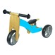 Houten driewieler/ loopfiets blauw
