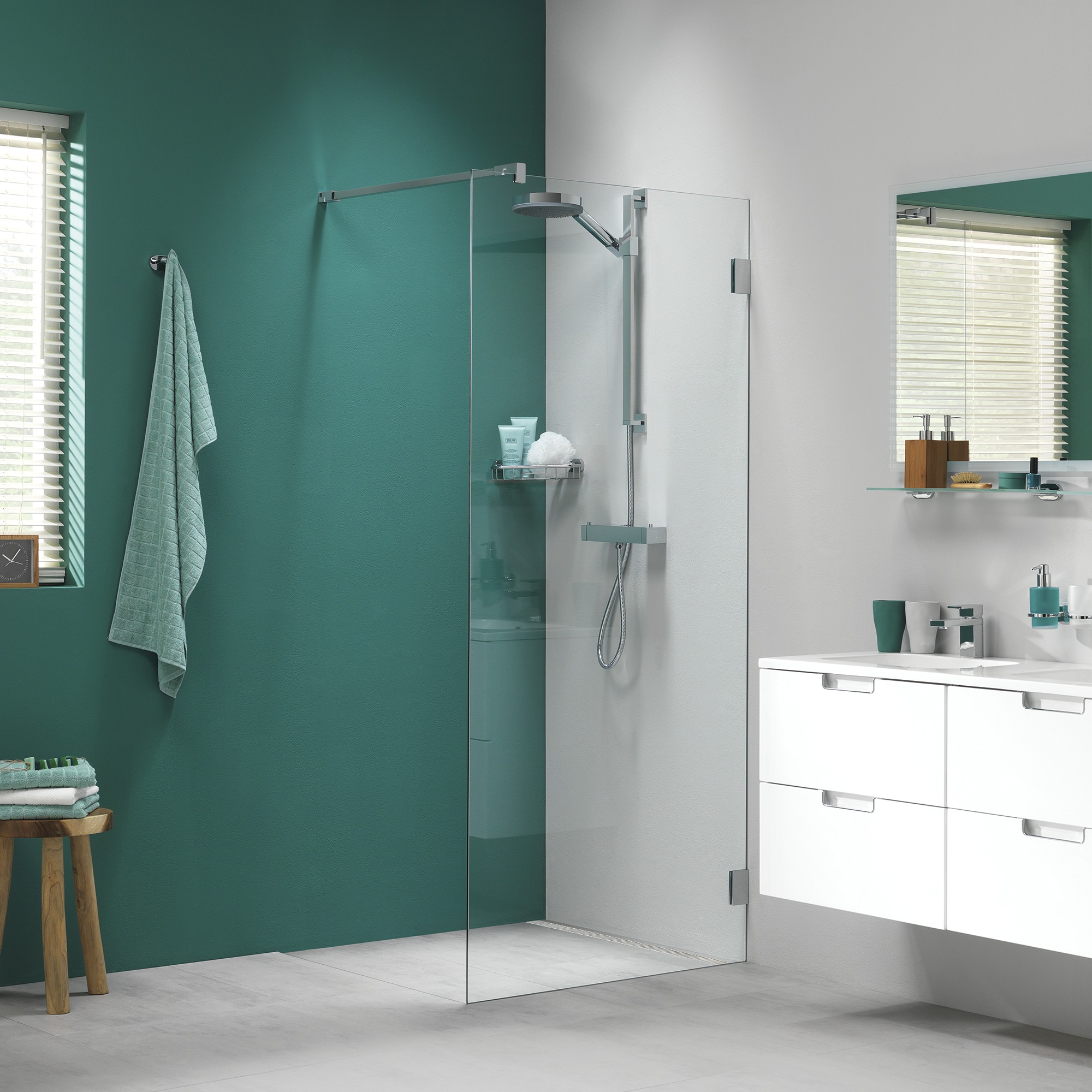 Sealskin Get Wet Inloopdouche A3 I Am 200X120Cm Rvs sealskin kopen in de aanbieding