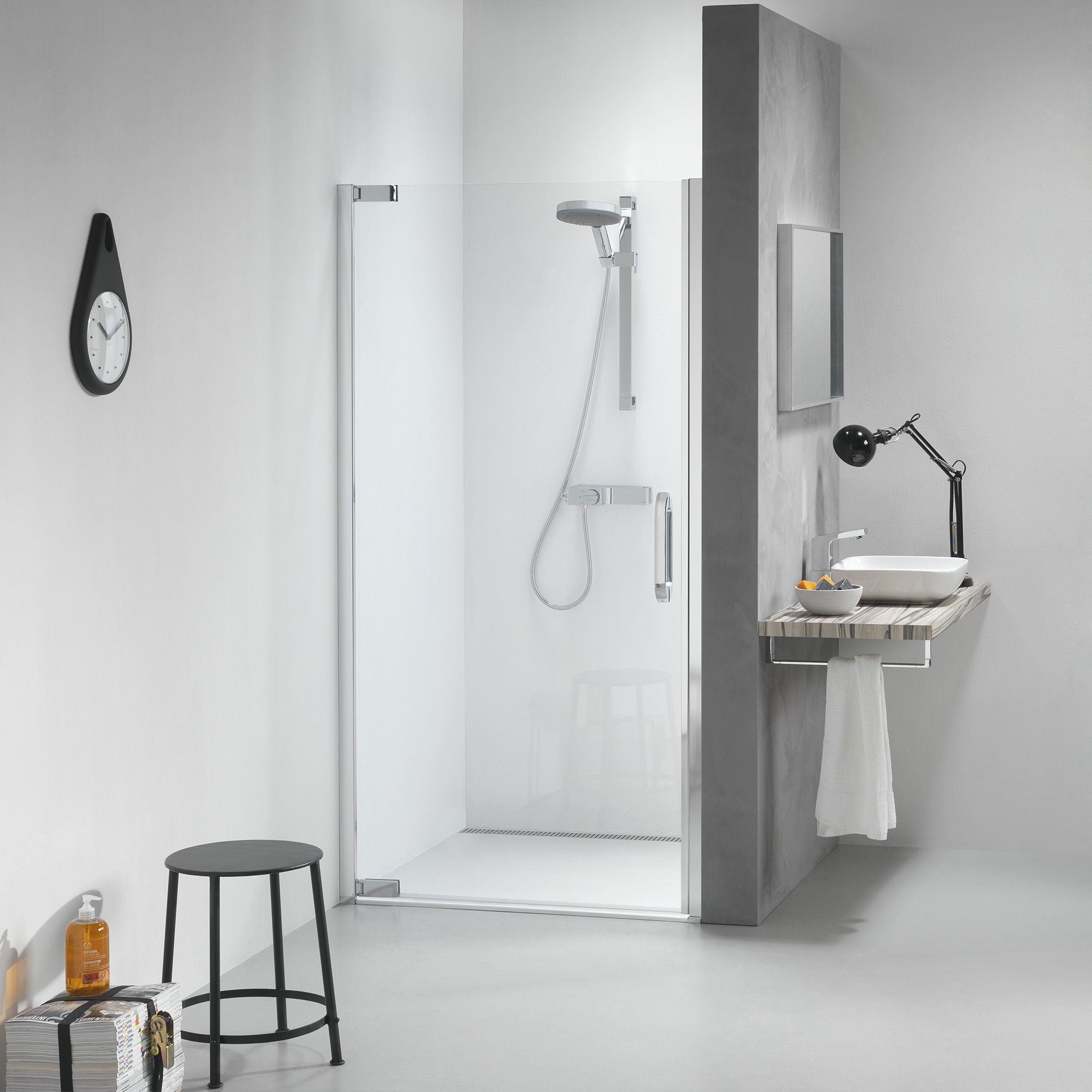 Sealskin Get Wet Swingdeur Voor Nis Impact 90X195 Cm Chroom sealskin kopen in de aanbieding