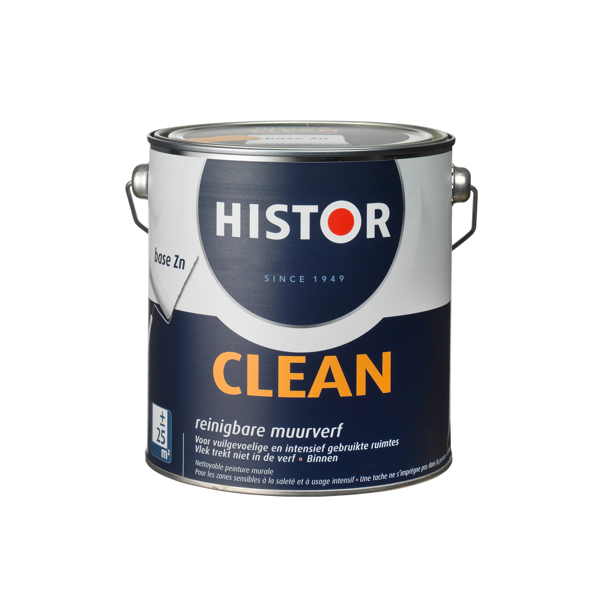 Histor Clean Muurverf Zonlicht Ral 9010 25 Liter histor kopen in de aanbieding