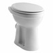 Hydra verhoogd staand toilet met muurafvoer (PK) wit 46 cm