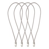 Rakband elastiek met haak 4 mm 35 cm 4 stuks