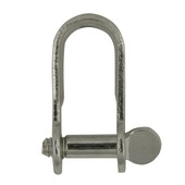 Harpsluiting 4mm    plat rvs 316