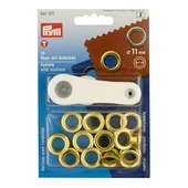 Ringen 11 mm messing 15 stuks