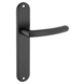 GAMMA deurkrukset Zurich langschild blind zwart (aluminium)