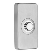 GAMMA deurbeldrukker rechthoek RVS