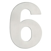 GAMMA huiscijfer 6 / 9 RVS 100 mm