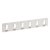 Kapstok 6 haken Rens wit ijzer 300 mm