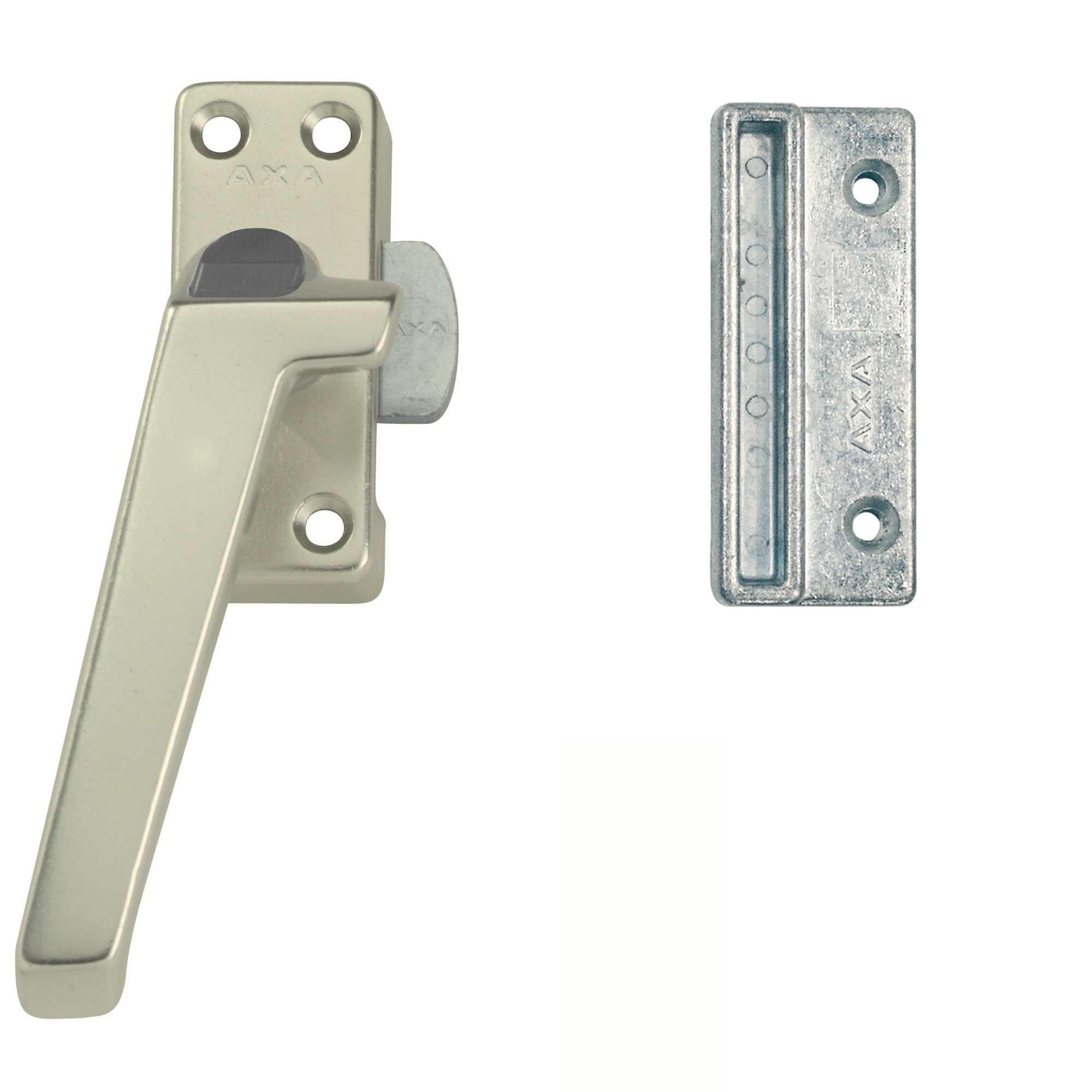 Axa Raamboom Met Drukknop Links Aluminium axa kopen in de aanbieding