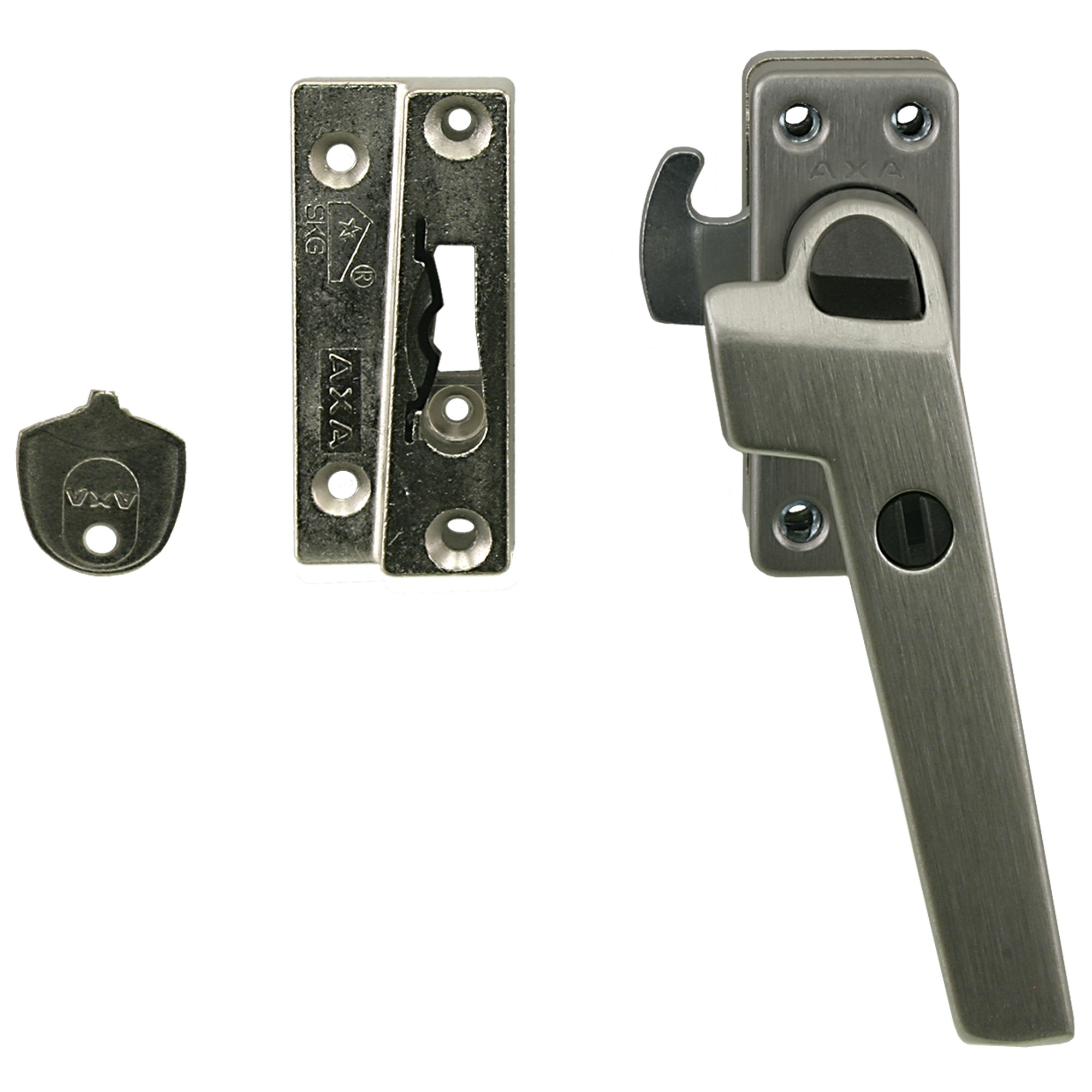 Axa Raamboom Met Drukknop Rechts Rvs axa kopen in de aanbieding