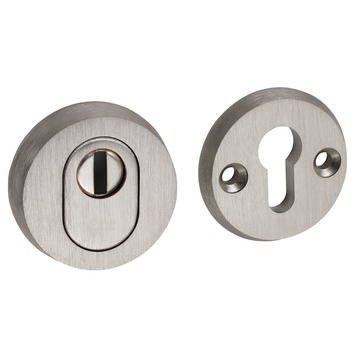 GAMMA cilinderplaat rond anti-kerntrek SKG*** aluminium RVS look